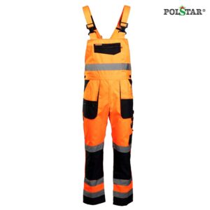 Ogrodniczki Polstar Brixton Flash KAT.II pomarańczowy odblask przód