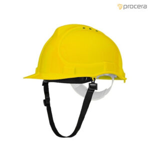 HEŁM PRZEMYSŁOWY BRATEK-3 Z PASKIEM ŻÓŁTY kąt