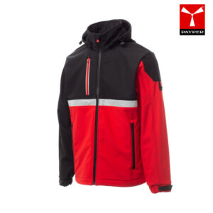 Softshell Payper Wise Red Przód Kąt